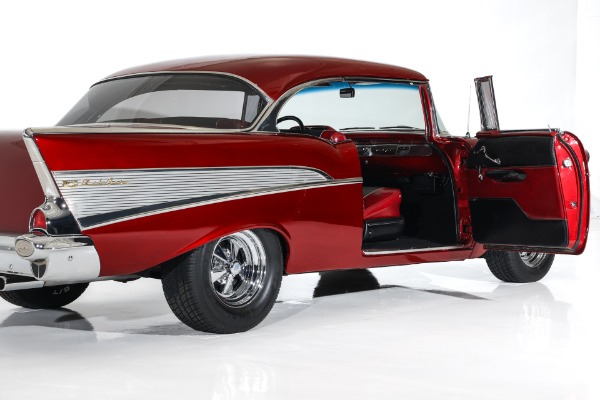 For Sale Used 1957 Chevrolet Bel Air Candy Brandywine 350, 4-Speed  PDB | American Dream Machines Des Moines IA 50309