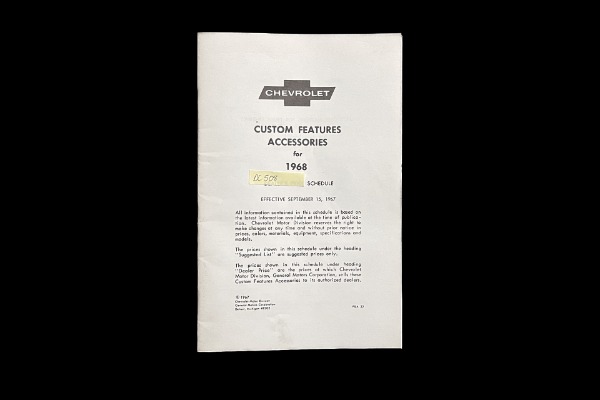 For Sale Used 1968 Chevrolet SS Nova Chevy II 4-Speed PB 12-Bolt | American Dream Machines Des Moines IA 50309