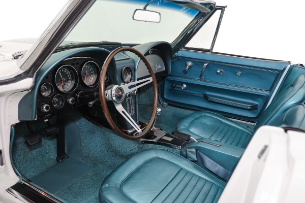 For Sale Used 1967 Chevrolet Corvette 427 Teal Leather Int. 2 Tops, Bolt-On Rims, 4-Spd | American Dream Machines Des Moines IA 50309