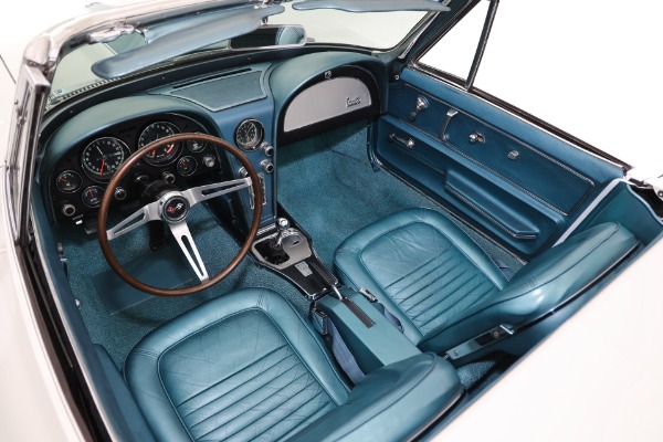 For Sale Used 1967 Chevrolet Corvette 427 Teal Leather Int. 2 Tops, Bolt-On Rims, 4-Spd | American Dream Machines Des Moines IA 50309