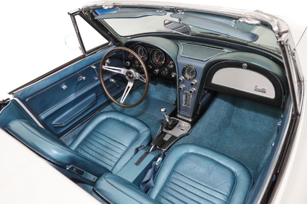For Sale Used 1967 Chevrolet Corvette 427 Teal Leather Int. 2 Tops, Bolt-On Rims, 4-Spd | American Dream Machines Des Moines IA 50309