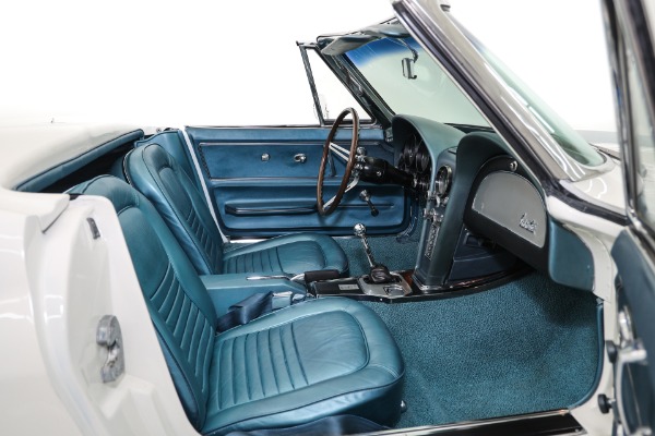 For Sale Used 1967 Chevrolet Corvette 427 Teal Leather Int. 2 Tops, Bolt-On Rims, 4-Spd | American Dream Machines Des Moines IA 50309