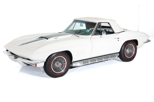 For Sale Used 1967 Chevrolet Corvette 427 Teal Leather Int. 2 Tops, Bolt-On Rims, 4-Spd | American Dream Machines Des Moines IA 50309