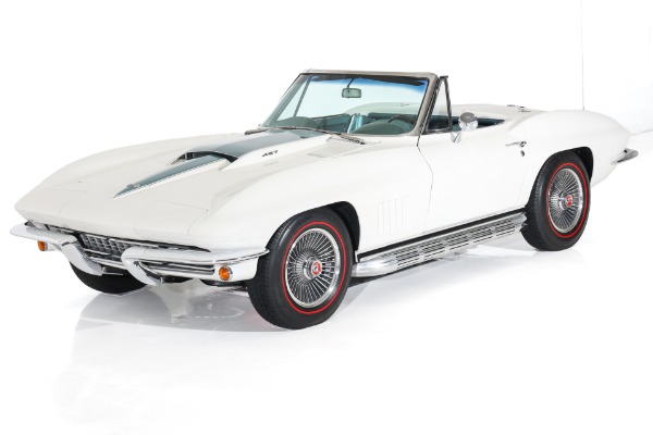 For Sale Used 1967 Chevrolet Corvette 427 Teal Leather Int. 2 Tops, Bolt-On Rims, 4-Spd | American Dream Machines Des Moines IA 50309