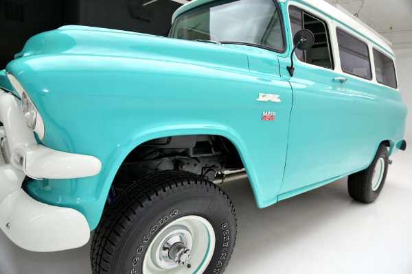 For Sale Used 1957 GMC Suburban VERY RARE NAPCO 4WD, 4-SPEED | American Dream Machines Des Moines IA 50309