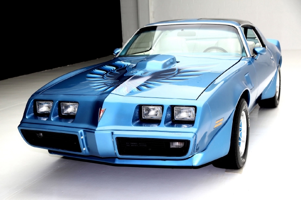 For Sale Used 1979 Pontiac Trans Am Blue Metallic 455/375, T-top AC,4spd | American Dream Machines Des Moines IA 50309