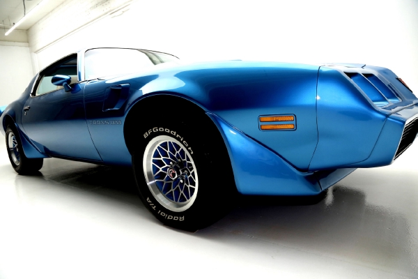 For Sale Used 1979 Pontiac Trans Am Blue Metallic 455/375, T-top AC,4spd | American Dream Machines Des Moines IA 50309