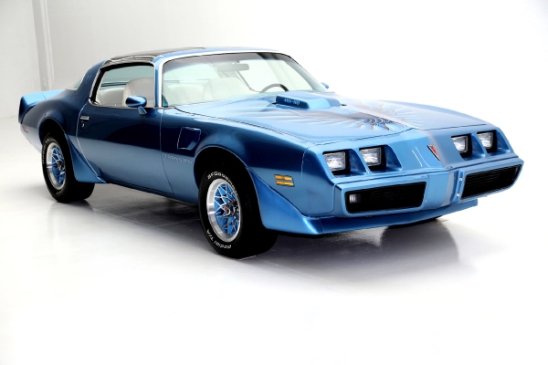 For Sale Used 1979 Pontiac Trans Am Blue Metallic 455/375, T-top AC,4spd | American Dream Machines Des Moines IA 50309