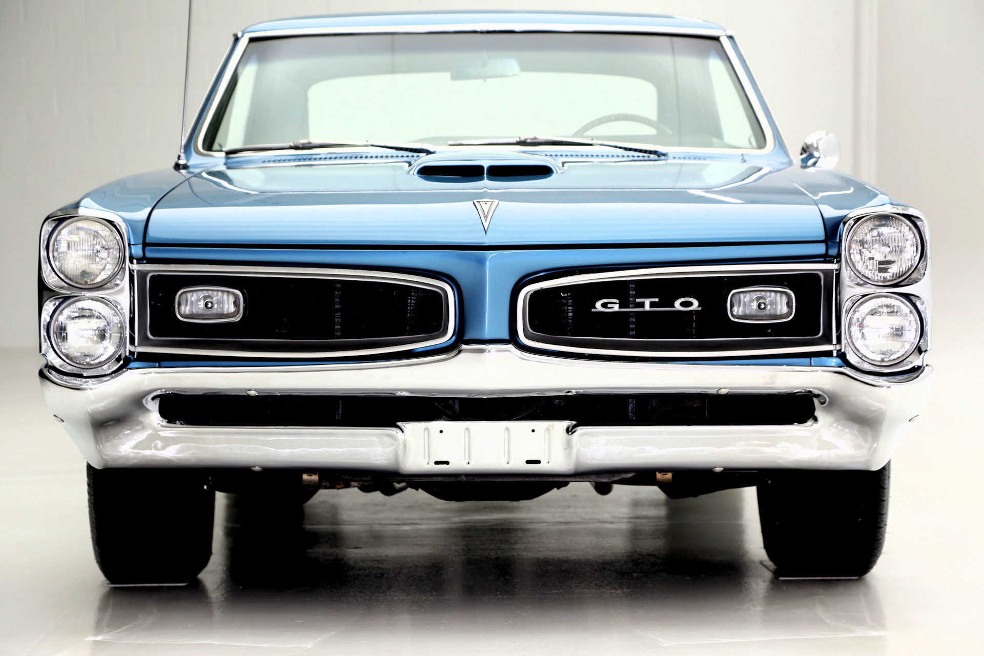 For Sale Used 1966 Pontiac GTO Gorgeous Blue metallic, Black int, 4spd | American Dream Machines Des Moines IA 50309