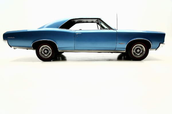 For Sale Used 1966 Pontiac GTO Gorgeous Blue metallic, Black int, 4spd | American Dream Machines Des Moines IA 50309