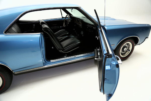 For Sale Used 1966 Pontiac GTO Gorgeous Blue metallic, Black int, 4spd | American Dream Machines Des Moines IA 50309