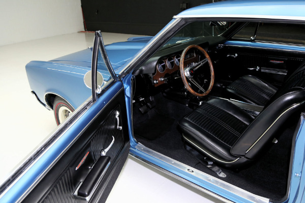 For Sale Used 1966 Pontiac GTO Gorgeous Blue metallic, Black int, 4spd | American Dream Machines Des Moines IA 50309