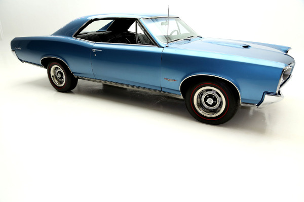 For Sale Used 1966 Pontiac GTO Gorgeous Blue metallic, Black int, 4spd | American Dream Machines Des Moines IA 50309