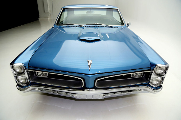 For Sale Used 1966 Pontiac GTO Gorgeous Blue metallic, Black int, 4spd | American Dream Machines Des Moines IA 50309