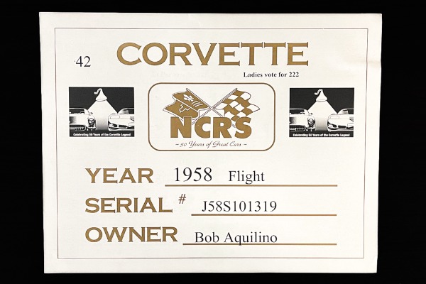 For Sale Used 1958 Chevrolet Corvette 8-Time NCRS Top Flight Champion | American Dream Machines Des Moines IA 50309