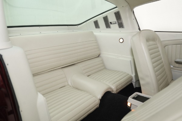 For Sale Used 1965 Ford Mustang Burgundy, White Int. GT options A-Code Auto PS, PB, AC | American Dream Machines Des Moines IA 50309