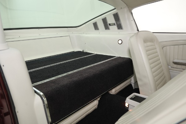 For Sale Used 1965 Ford Mustang Burgundy, White Int. GT options A-Code Auto PS, PB, AC | American Dream Machines Des Moines IA 50309