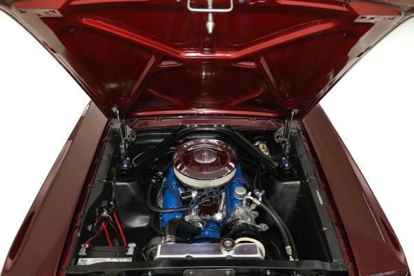 For Sale Used 1965 Ford Mustang Burgundy, White Int. GT options A-Code Auto PS, PB, AC | American Dream Machines Des Moines IA 50309