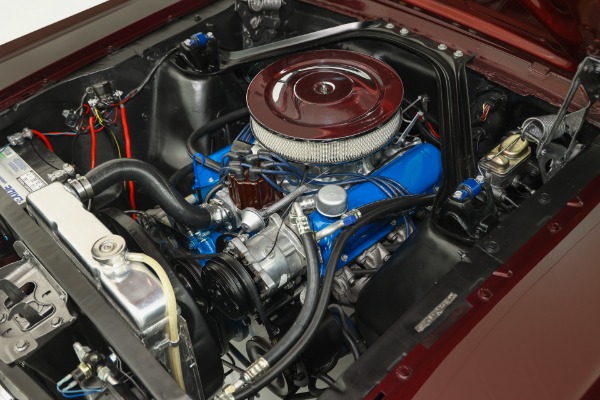 For Sale Used 1965 Ford Mustang Burgundy, White Int. GT options A-Code Auto PS, PB, AC | American Dream Machines Des Moines IA 50309