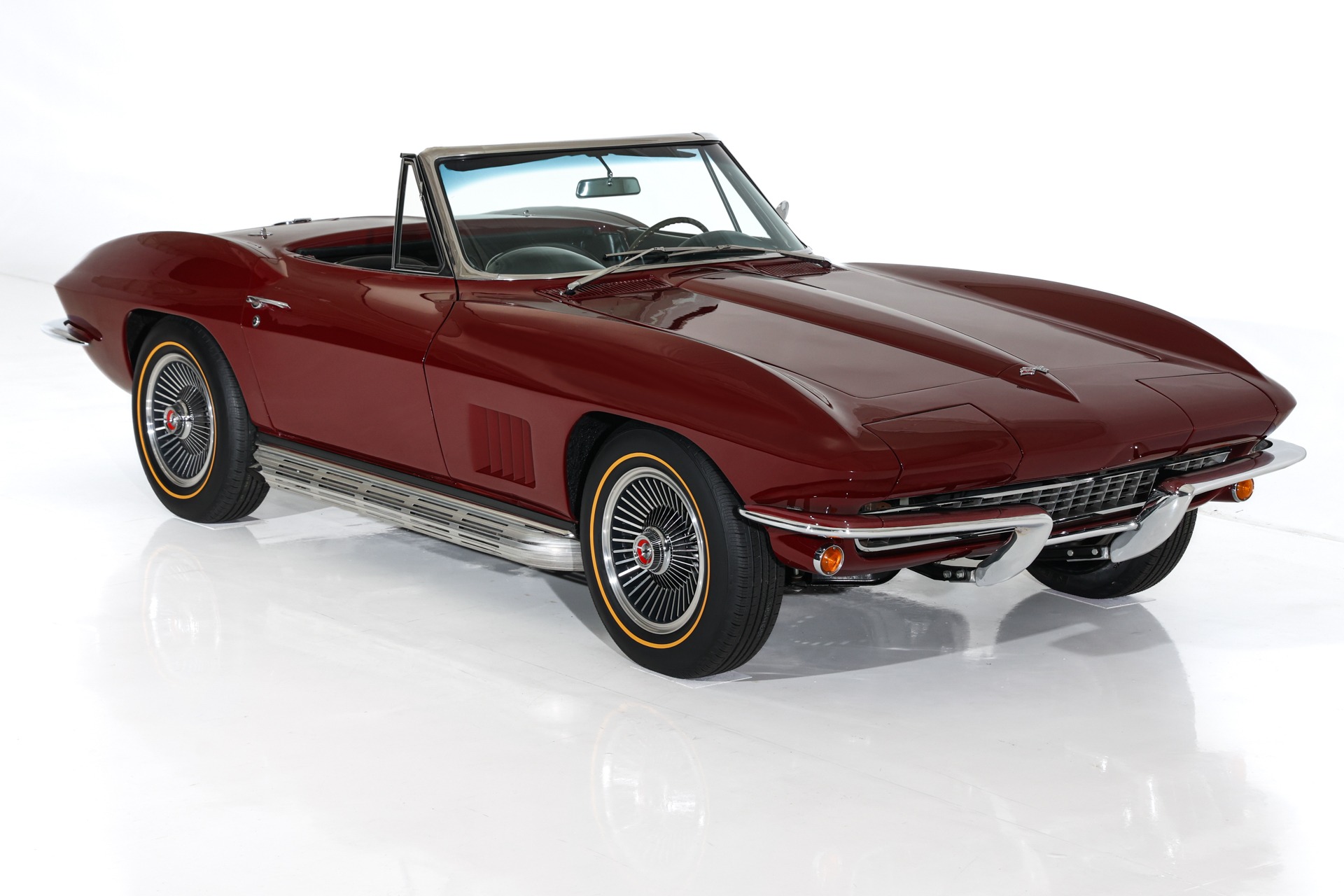 For Sale Used 1967 Chevrolet Corvette Milano Maroon #s Match 327/300 | American Dream Machines Des Moines IA 50309