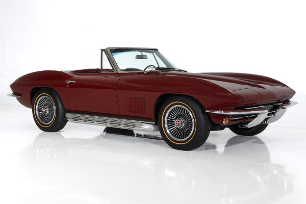 For Sale Used 1967 Chevrolet Corvette Milano Maroon #s Match 327/300 | American Dream Machines Des Moines IA 50309
