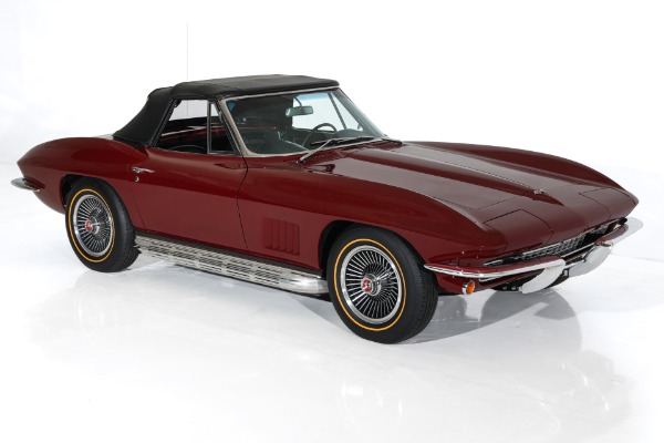 For Sale Used 1967 Chevrolet Corvette Milano Maroon #s Match 327/300 | American Dream Machines Des Moines IA 50309