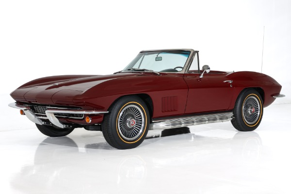 For Sale Used 1967 Chevrolet Corvette Milano Maroon #s Match 327/300 | American Dream Machines Des Moines IA 50309