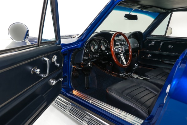 For Sale Used 1966 Chevrolet Corvette Coupe Electric Blue Stingray AC | American Dream Machines Des Moines IA 50309