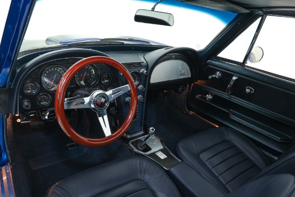 For Sale Used 1966 Chevrolet Corvette Coupe Electric Blue Stingray AC | American Dream Machines Des Moines IA 50309