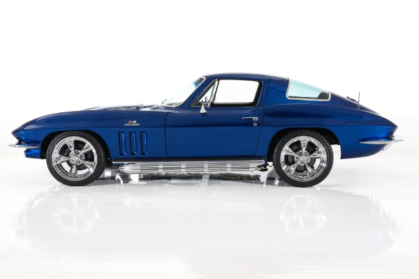 For Sale Used 1966 Chevrolet Corvette Coupe Electric Blue Stingray AC | American Dream Machines Des Moines IA 50309