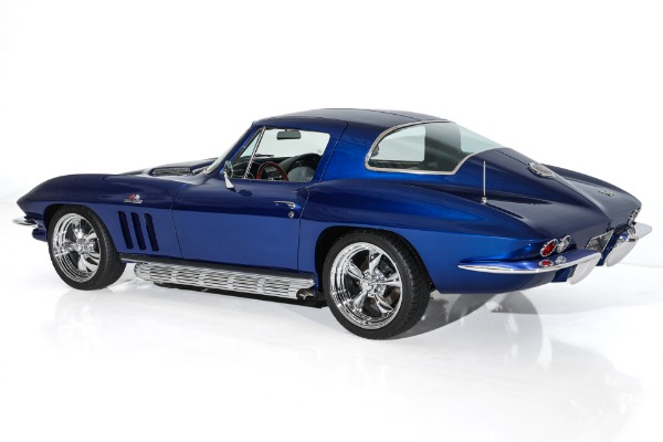For Sale Used 1966 Chevrolet Corvette Coupe Electric Blue Stingray AC | American Dream Machines Des Moines IA 50309