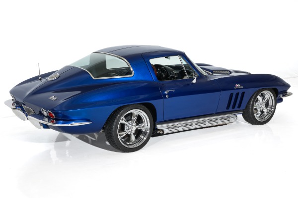 For Sale Used 1966 Chevrolet Corvette Coupe Electric Blue Stingray AC | American Dream Machines Des Moines IA 50309
