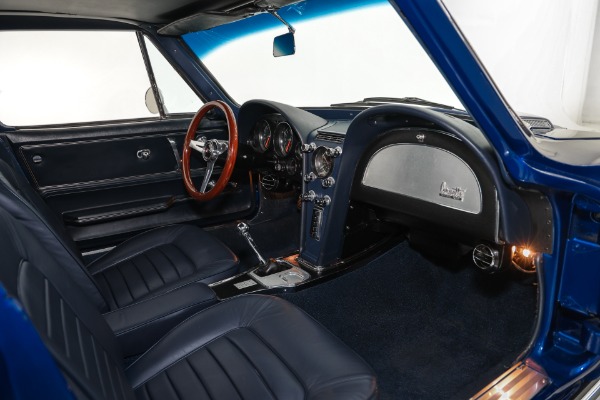 For Sale Used 1966 Chevrolet Corvette Coupe Electric Blue Stingray AC | American Dream Machines Des Moines IA 50309