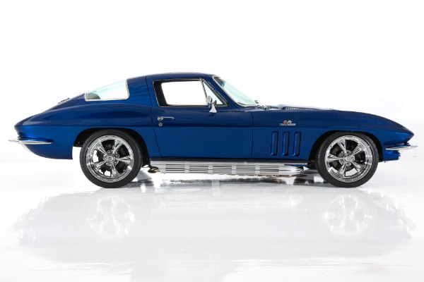 For Sale Used 1966 Chevrolet Corvette Coupe Electric Blue Stingray AC | American Dream Machines Des Moines IA 50309