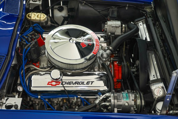 For Sale Used 1966 Chevrolet Corvette Coupe Electric Blue Stingray AC | American Dream Machines Des Moines IA 50309
