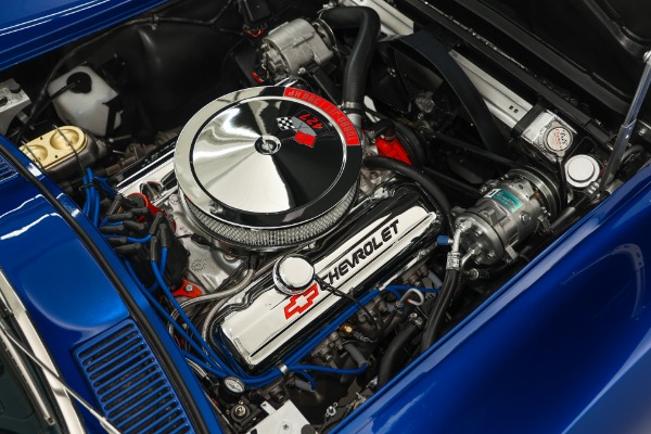 For Sale Used 1966 Chevrolet Corvette Coupe Electric Blue Stingray AC | American Dream Machines Des Moines IA 50309