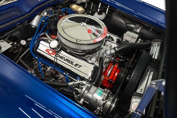 For Sale Used 1966 Chevrolet Corvette Coupe Electric Blue Stingray AC | American Dream Machines Des Moines IA 50309