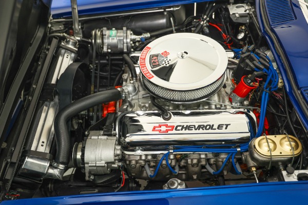 For Sale Used 1966 Chevrolet Corvette Coupe Electric Blue Stingray AC | American Dream Machines Des Moines IA 50309
