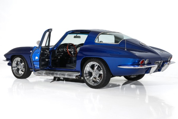 For Sale Used 1966 Chevrolet Corvette Coupe Electric Blue Stingray AC | American Dream Machines Des Moines IA 50309