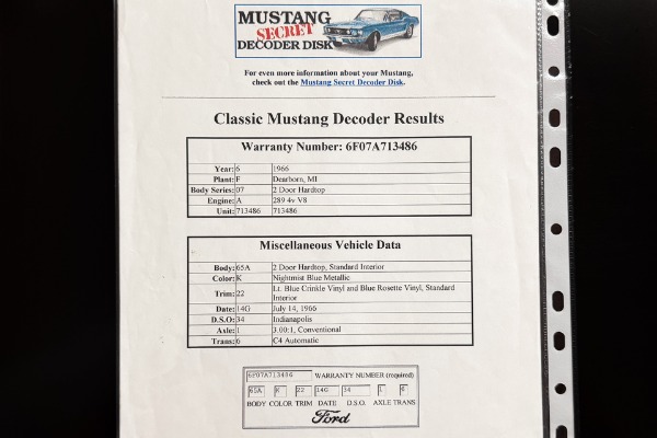 For Sale Used 1966 Ford Mustang Performace Built 289, GT Options | American Dream Machines Des Moines IA 50309