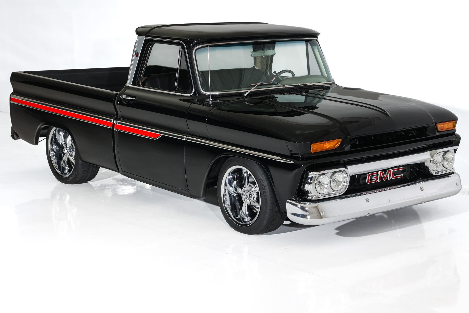 For Sale Used 1966 GMC Fleetside Show Truck, Auto PS PDB AC Chrome | American Dream Machines Des Moines IA 50309