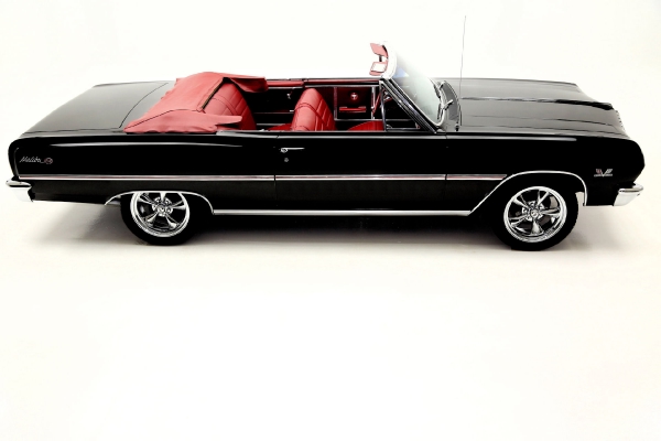 For Sale Used 1965 Chevrolet Chevelle Convertble Black/red 396 12 Bolt | American Dream Machines Des Moines IA 50309