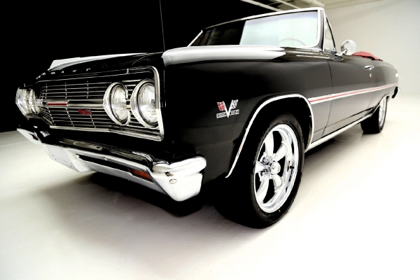 For Sale Used 1965 Chevrolet Chevelle Convertble Black/red 396 12 Bolt | American Dream Machines Des Moines IA 50309