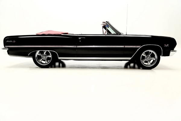 For Sale Used 1965 Chevrolet Chevelle Convertble Black/red 396 12 Bolt | American Dream Machines Des Moines IA 50309