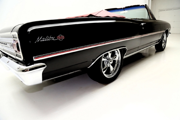 For Sale Used 1965 Chevrolet Chevelle Convertble Black/red 396 12 Bolt | American Dream Machines Des Moines IA 50309