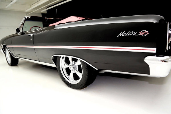 For Sale Used 1965 Chevrolet Chevelle Convertble Black/red 396 12 Bolt | American Dream Machines Des Moines IA 50309