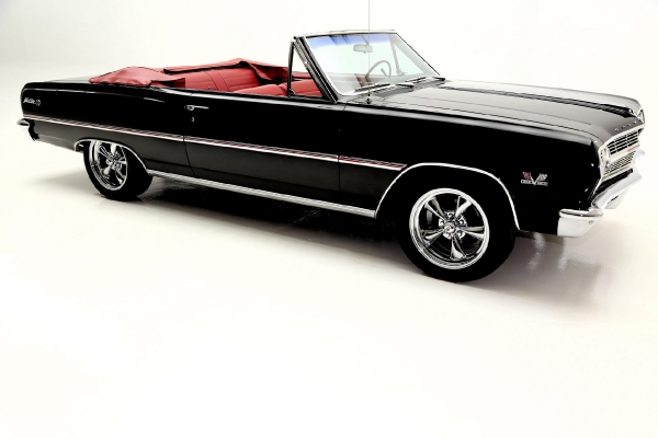 For Sale Used 1965 Chevrolet Chevelle Convertble Black/red 396 12 Bolt | American Dream Machines Des Moines IA 50309