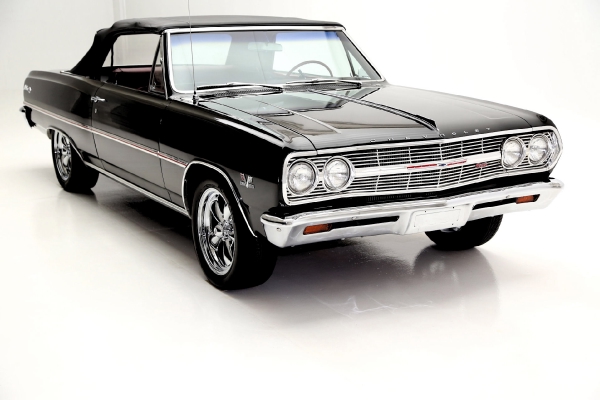 For Sale Used 1965 Chevrolet Chevelle Convertble Black/red 396 12 Bolt | American Dream Machines Des Moines IA 50309