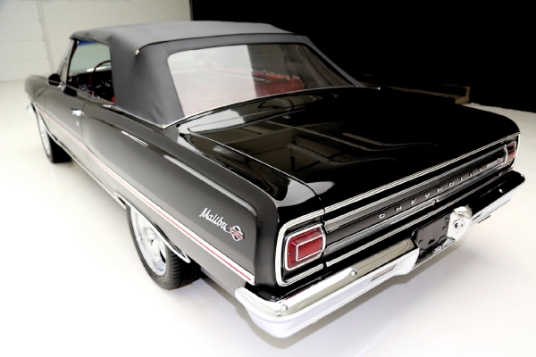 For Sale Used 1965 Chevrolet Chevelle Convertble Black/red 396 12 Bolt | American Dream Machines Des Moines IA 50309