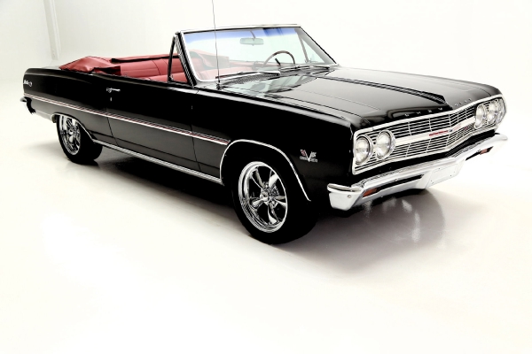 For Sale Used 1965 Chevrolet Chevelle Convertble Black/red 396 12 Bolt | American Dream Machines Des Moines IA 50309